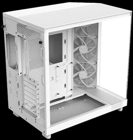 NZXT H6 Flow midi bokšto baltas kompiuterio korpusas