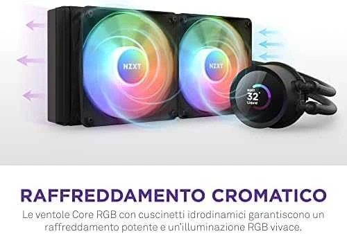 NZXT CPU vandens aušinimas Kraken 280 RGB LCD