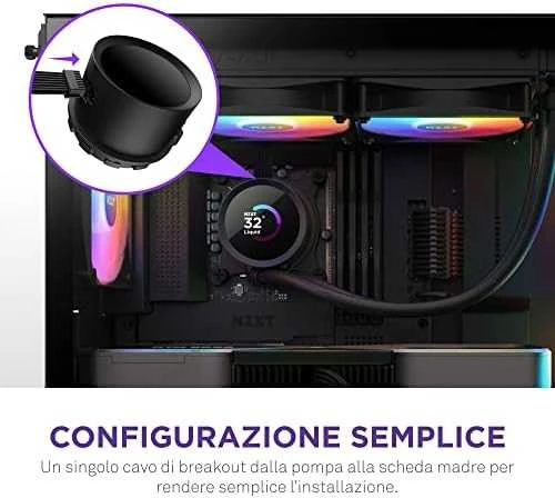 NZXT CPU vandens aušinimas Kraken 280 RGB LCD