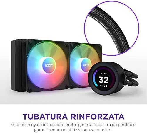 NZXT CPU vandens aušinimo Kraken Elite 240 RGB LCD