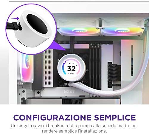 NZXT CPU vandens aušinimas Kraken Elite 240 RGB LCD Baltas