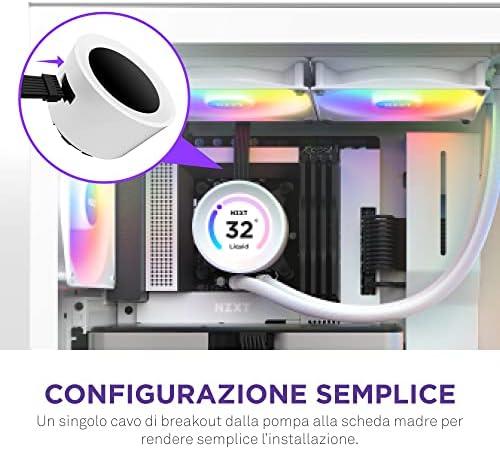 NZXT CPU vandens aušinimas Kraken Elite 280 RGB LCD Baltas