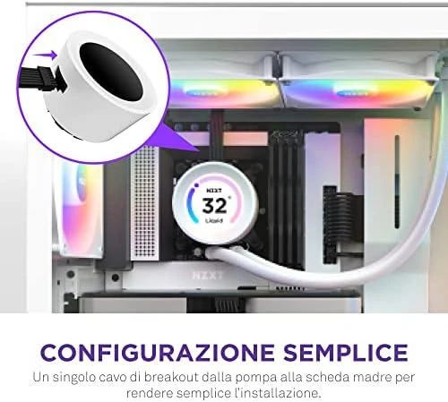 NZXT CPU vandens aušinimas Kraken Elite 280 RGB LCD Baltas