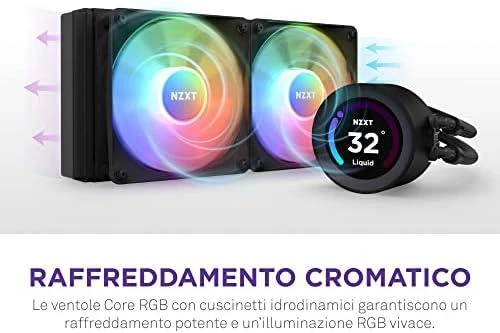 NZXT CPU vandens aušinimo Kraken Elite 280 RGB LCD