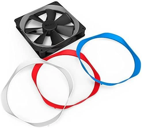 Aušintuvo apdailos žiedas NZXT AER TRIM P140 mėlynas 2 vnt.