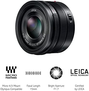 Objektyvas Panasonic Lumix 15mm F/1.7 Leica DG Summilux (Sidabrinis)