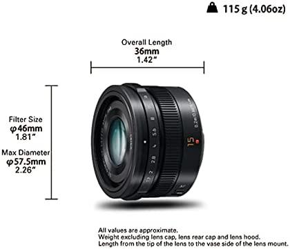 Objektyvas Panasonic Lumix 15mm F/1.7 Leica DG Summilux (Sidabrinis)