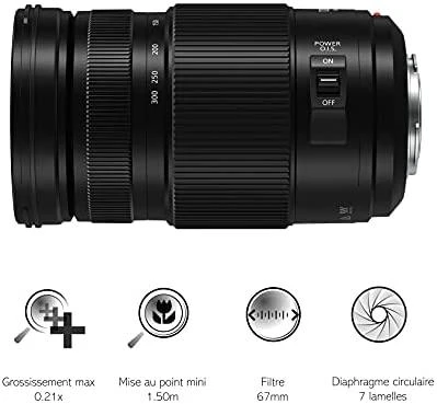 Objektyvas „Panasonic Lumix 100-300mm F/4-5.6 G Vario II“ su galingu OIS