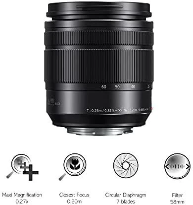 Objektyvas Panasonic Lumix Vario 12-60mm f/3.5-5.6 G Power OIS Asph be originalios dėžutės