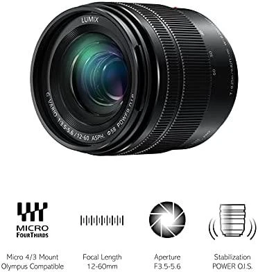 Objektyvas Panasonic Lumix Vario 12-60mm f/3.5-5.6 G Power OIS Asph be originalios dėžutės
