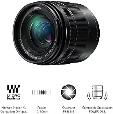 Objektyvas Panasonic Lumix Vario 12-60mm f/3.5-5.6 G Power OIS Asph be originalios dėžutės