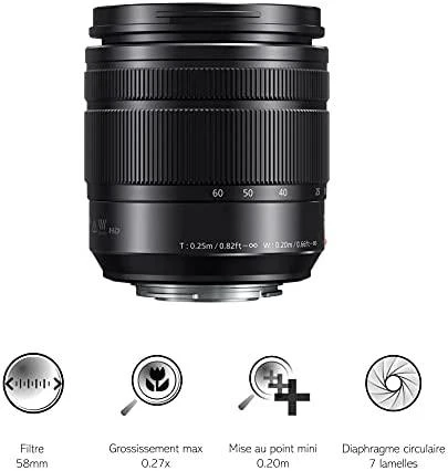 Objektyvas Panasonic Lumix Vario 12-60mm f/3.5-5.6 G Power OIS Asph be originalios dėžutės