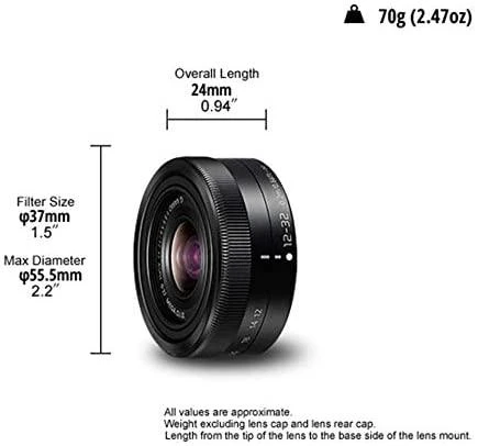 Objektyvas Panasonic LUMIX G VARIO 12-32mm / F3.5-F5.6 ASPH. / MEGA O.I.S. (H-FS12032-K) Juodas