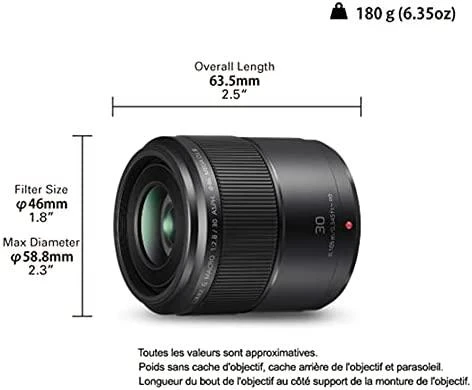 Objektyvas Panasonic Lumix 30mm F/2.8 OIS