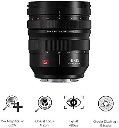 Objektyvas „Panasonic LUMIX S PRO 16-35mm F4“ (S-R1635)