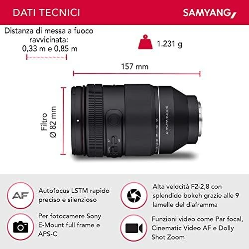 Objektyvas Samyang AF 35-150mm F2-2.8 Sony FE