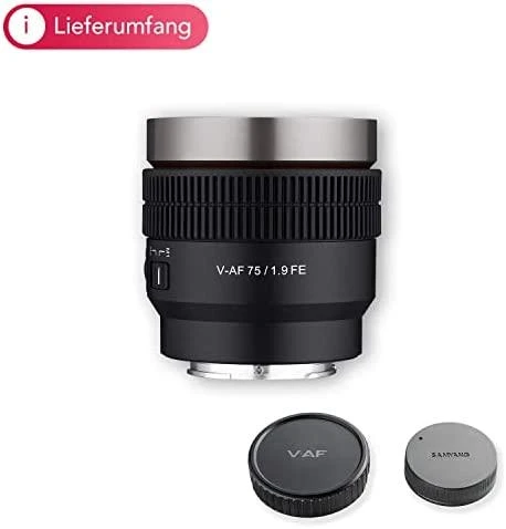 Objektyvas Samyang V-AF 75mm T1.9 Sony FE