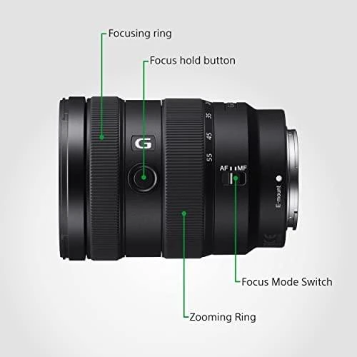 Sony SEL1655G SLR Standartinio priartinimo objektyvas Juoda