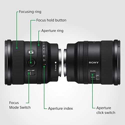 Sony FE 20 mm F1.8 G MILC „Ultra“ platus objektyvas Juoda