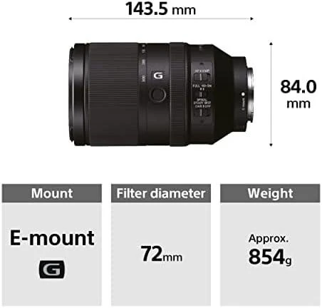 Sony „Fa2de E F/22“ objektyvas