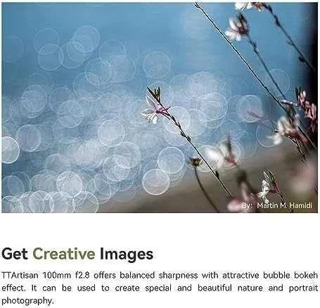 Kameros objektyvas - TTArtisan 100mm F2.8 Bubble Bokeh M42