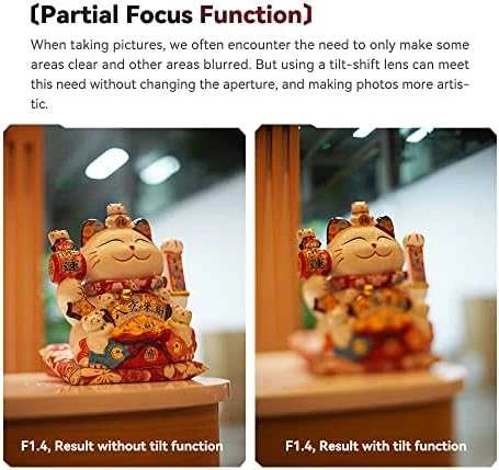 Kameros objektyvas - TTArtisan Tilt 50mm F1.4 Canon R Full-Frame Manual Focus