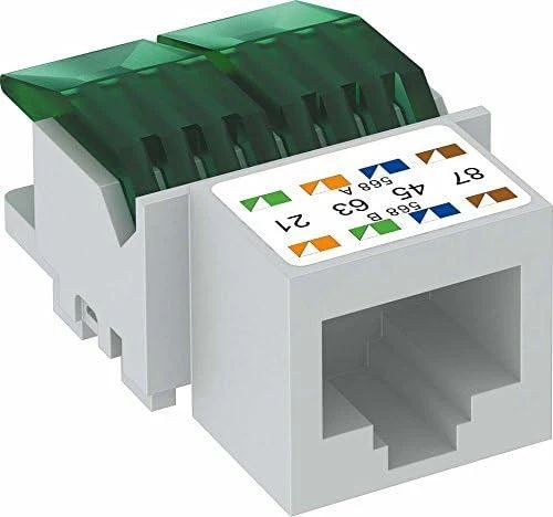OBO Bettermann Bettermann duomenų perdavimo modulis RJ45 cat.5e neekranuotas ASM-C5 (6117337)