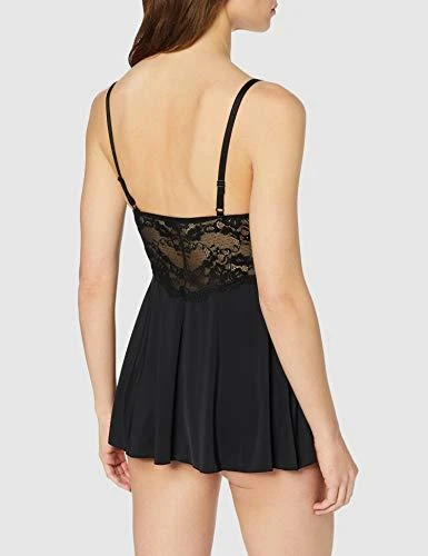 Obsessive - 810-BAB-1 babydoll & stringai juodas L/XL