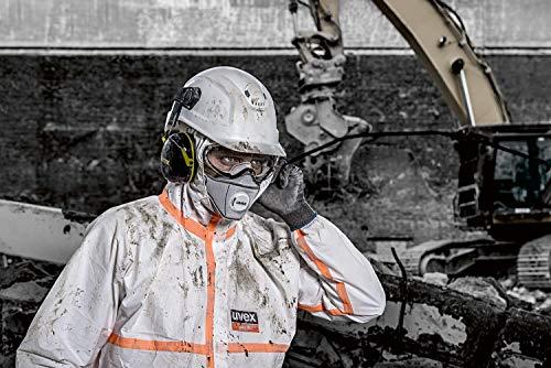 Uvex Apsauginiai akiniai Ultrasonic, skaidri panoraminė linzė, supravision excellence padengimas, guminė juostelė, juodi/pilki