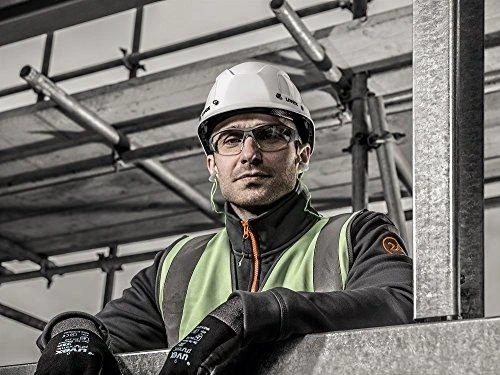 Apsauginiai akiniai Uvex i-Works skaidria linze, supravision excellence (nesibraižantys ir nerasojantys) padengimas, juodos/mėlynos kojelės