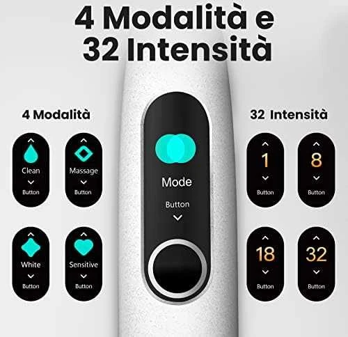 Elektrinis dantų šepetėlis Oclean X Pro Elite, pilkas