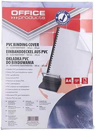 PVC įrišimo viršeliai A4 pakuotė