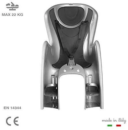 OkBaby OK Baby Fotelik Dziecięcy BODYGUARD NEW 27,5”-29” Pręt 114 Stopni ZN+H70 Zapięcie Juodas (OKB-BGR-732-BLK-NEW)