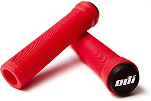 Vairo rankenėlės ODI Soft Longneck BMX Flangless 135mm Bright Raudona