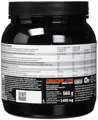 OLIMP Kreatinas Mega Caps 1250 mg 400 kapsulių