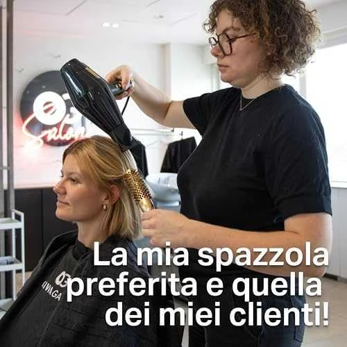 Plaukų šepetys džiovinimui Olivia Garden Expert Blowout Shine Gold&Brown 25 mm