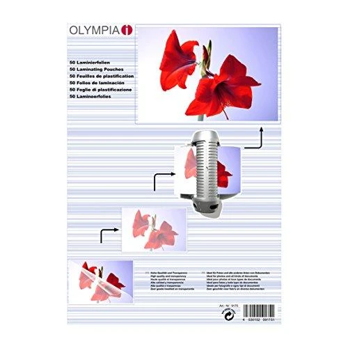 Olympia laminavimo folijos DIN A3 50 vnt 80 mic