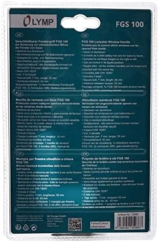 Olympia Lango rankena su spyna FGS 100, sidabrinė