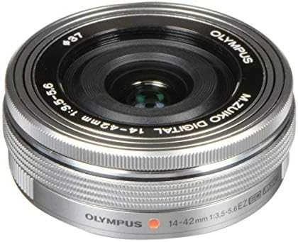 Objektyvas Olympus M.ZUIKO DIGITAL ED 14-42mm F3.5-5.6 EZ PANCAKE (sidabrinis)