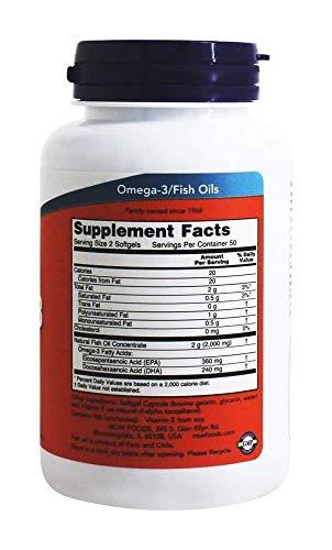 Now Foods NOW Omega 3 1000mg 100 Kapsulių | Varle.lt