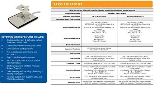 HID OMNIKEY 5427 CK techninių duomenų specifikacija