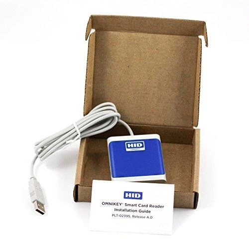 Abloy HID OMNIKEY 5022 CL tik bekontaktis (13,56 MHz) skaitytuvas, tamsiai mėlynas