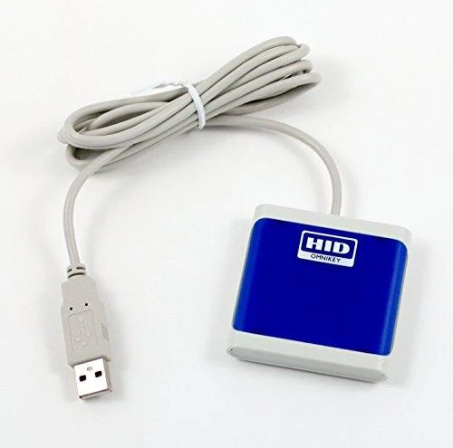 Abloy HID OMNIKEY 5022 CL tik bekontaktis (13,56 MHz) skaitytuvas, tamsiai mėlynas