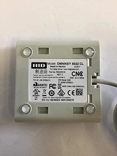 Abloy HID OMNIKEY 5022 CL tik bekontaktis (13,56 MHz) skaitytuvas, tamsiai mėlynas