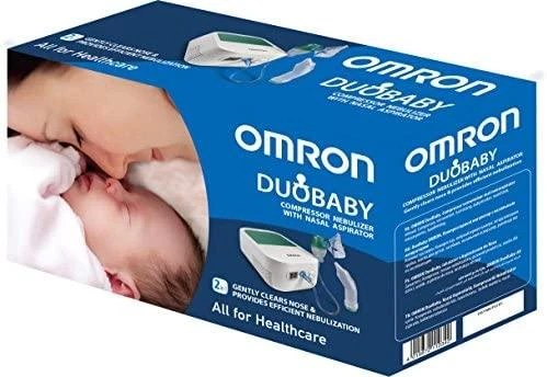 Omron inhaliatorius C301 DuoBaby 2in1 kompresorinis+nosies aspiratorius (specialiai kūdikiams)