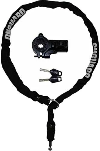 „OnGuard“ elektrinio paspirtuko užraktas 8290, grandinėlė - 4 mm * 90 cm - 2 x raktai su kodu (ONG-8290)
