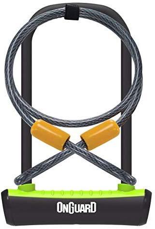 OnGuard U-Lock Neon dviračio spyna juoda 10x1200 mm (8154BL)