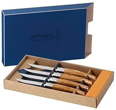 Stalo peilių su alyvmedžio rankena rinkinys Opinel Table Chic Combination Set