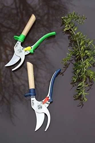 Opinel sekatorius kombinuota buko ir mėlyno plastiko rankena