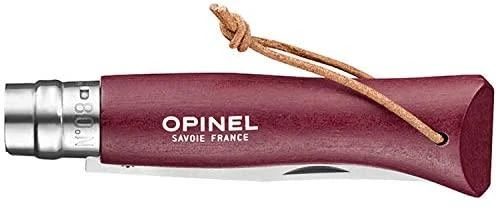 Peilis Opinel Trekking Nr.8 nerūdijančio plieno ašmenimis ir bordine rankena